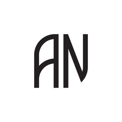 two letter an monogram logo