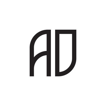 two letter ao monogram logo