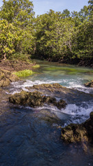 Obraz premium Tapom Small stream in Krabi Thailand