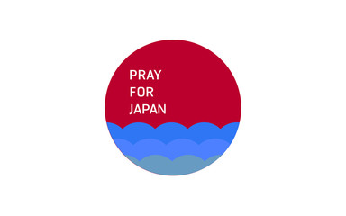 Vector illustration in concept of flood at Japan country. Pray for Japanese at Takatsuki city.