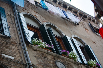 Window with Laundry