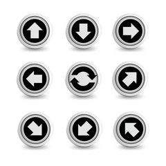 Arrow icon set vector template. icon sign element