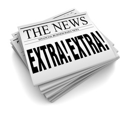 newspaper concept  3d illustration