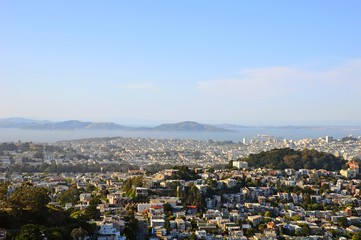 Fototapeta na wymiar Cityscape of San Francisco in California, United States