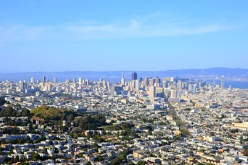 Cityscape of San Francisco in California, United States