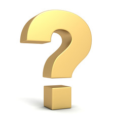 question mark concept  3d illustration