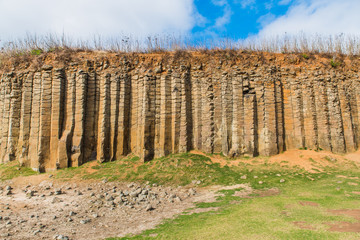 columnar basalt in Penghu, Taiwan