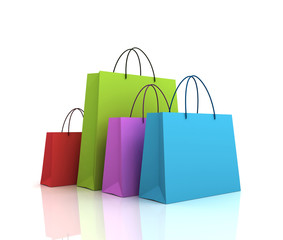 shopping bags   3d illustration