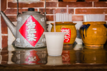 Traditional Chinese almond drink