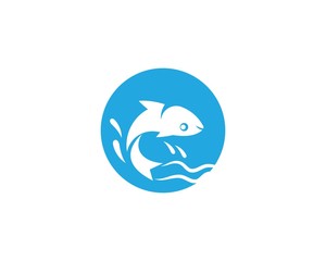 Fish logo template