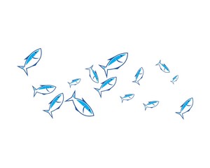 fish background vector