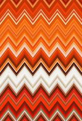 Chevron zigzag red, orange flame fire pattern abstract art background, bittersweet, cantaloupe,...
