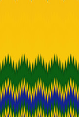 Chevron zigzag brazil wave flag pattern abstract art background trends
