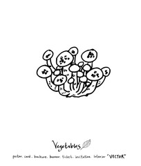 농산물 일러스트 / 손으로 그린 과일과 채소 그림