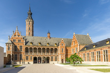 Obraz premium At the Courtyard of Busleyden Museum in Mechelen - Belgium