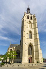 Fototapeta na wymiar View at the church of Our Lady in Mechelen - Belgium