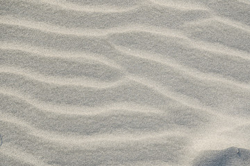 White sand on the beach