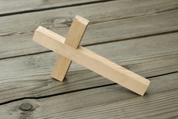 Naklejka na ściany i meble Wooden cross
