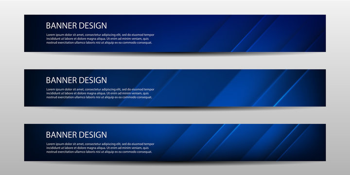 Banner with geometric abstract background. Vector illustration