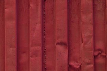 Red shipping container background texture