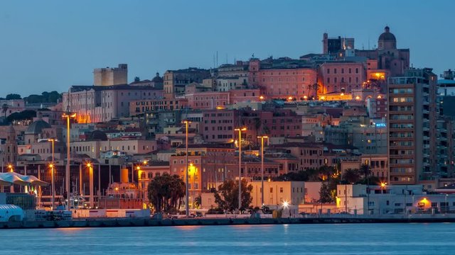 Cagliari dal Porto 03 (4k UHD time lapse)