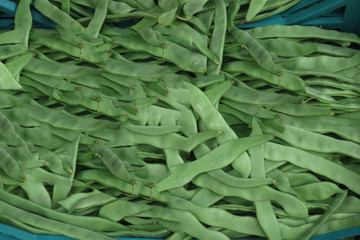 cassetta di verdura vendita mercato fave verdi