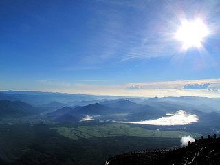 富士山・吉田ルート登山道からの風景
