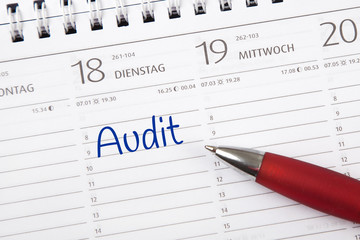 Eintrag im Kalender: Audit