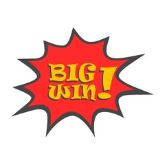 Big win message