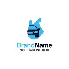 car solution logo services template. auto company logo design