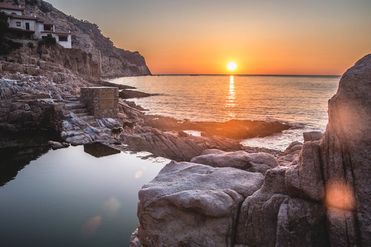 Sunrise in Begur, Costa Brava, Spain