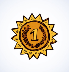 Medal. Vector drawing