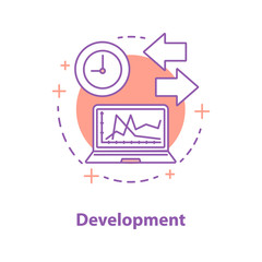 Development concept icon