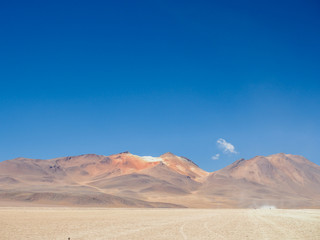 Fototapeta na wymiar High altitude desert landscape in Bolivia