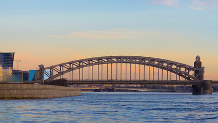 bridge over the river.