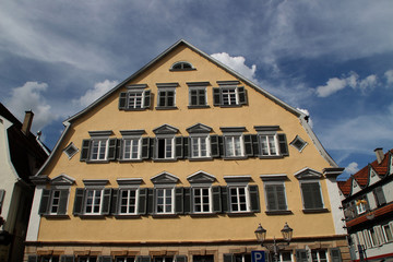 Fototapeta na wymiar Ein Giebelhaus in Nürtingen