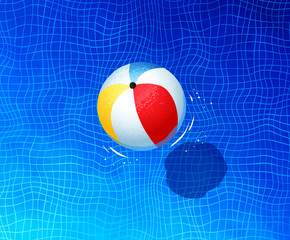 illustration of inflatable beach ball