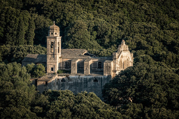Fototapeta premium Eglise de St Andre at Granaggliolo in Corsica