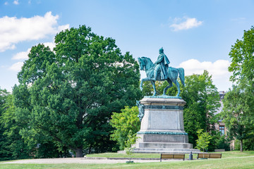 Obraz premium Equestrian statue in Coburg