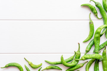 Green peppers background
