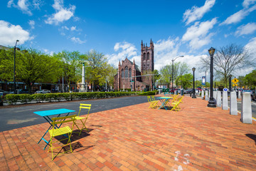 Broadway, in New Haven, Connecticut - obrazy, fototapety, plakaty