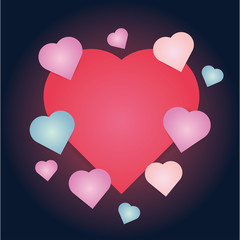 Background of Light Love