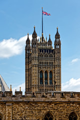 Fototapeta na wymiar Victoria Tower House of Parliament London England