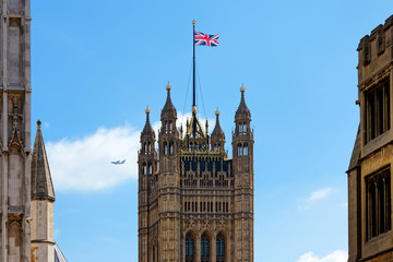 Fototapeta na wymiar Victoria Tower House of Parliament London England
