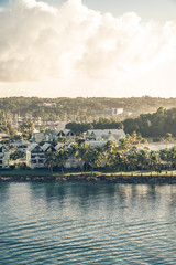 Fototapeta premium Einlaufen in Guadeloupe