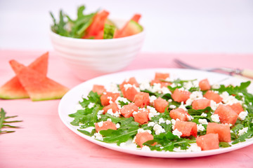 Fresh summer watermelon salad