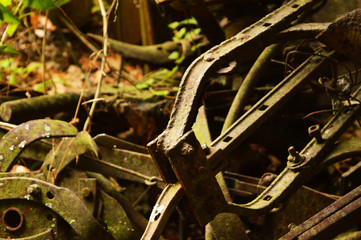 Old Rusted Farm Equipment