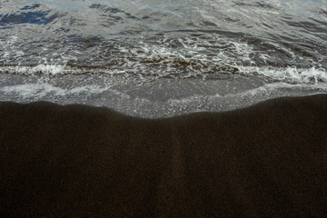 Black sand beach - Indonesia.