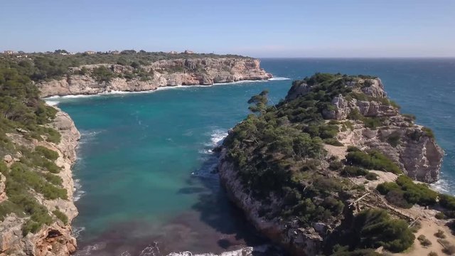 Mallorca (Majorca) Spain, stunning sweeping 4K aerial views.