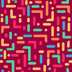 Bright pattern memphis style for fabric, background, paper, packaging.
